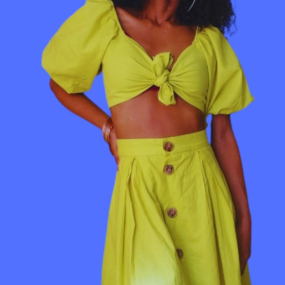 Blue Blush Canary Two Piece